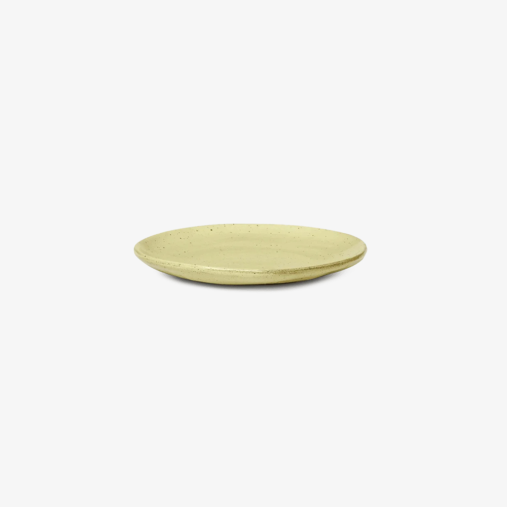 FLOW PLATE SMALL YELLOW SPECKLE